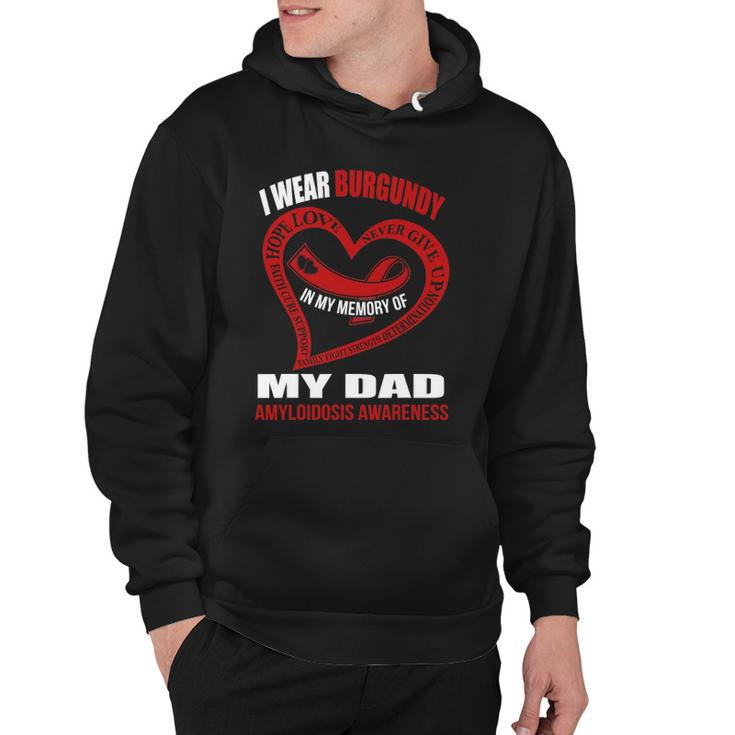 In My Memory Of My Dad Amyloidosis Awareness Hoodie