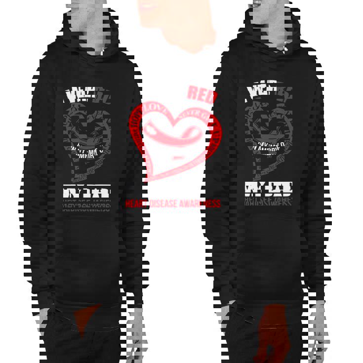 In My Memory Of My Dad Heart Disease Awareness Hoodie