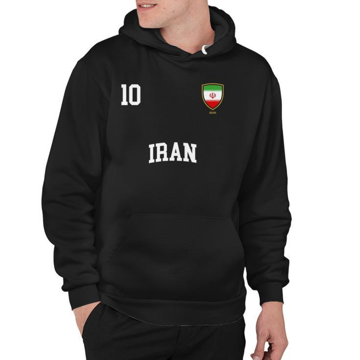 Iran 10 Iranian Flag Soccer Team Football Hoodie