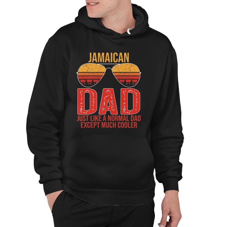 Jamaican Dad Retro Sunglasses Jamaica Fathers Day Hoodie