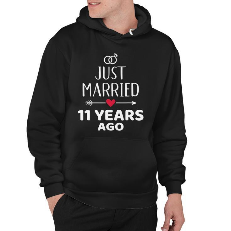 Just Married 11 Years Ago For 11Th Wedding Anniversary Hoodie