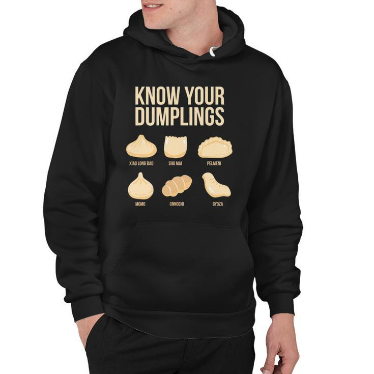 Know Your Dumplings Funny Food Lovers Dim Sum Hoodie