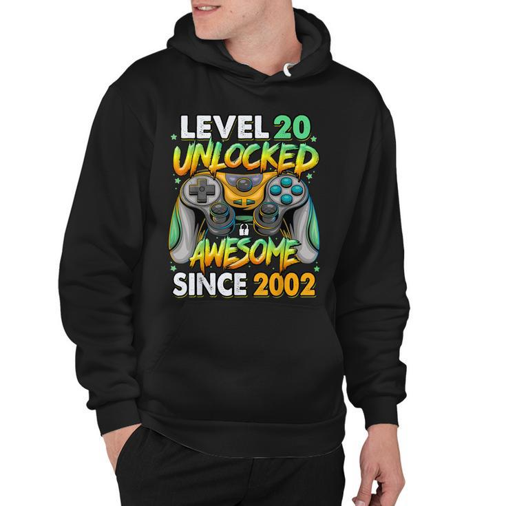 Level 20 Unlocked Awesome Since 2002 20Th Birthday Gaming  V3 Hoodie