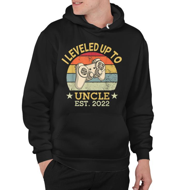 Leveled Up To Uncle Est 2022 Promoted New Uncle Video Gamer  Hoodie