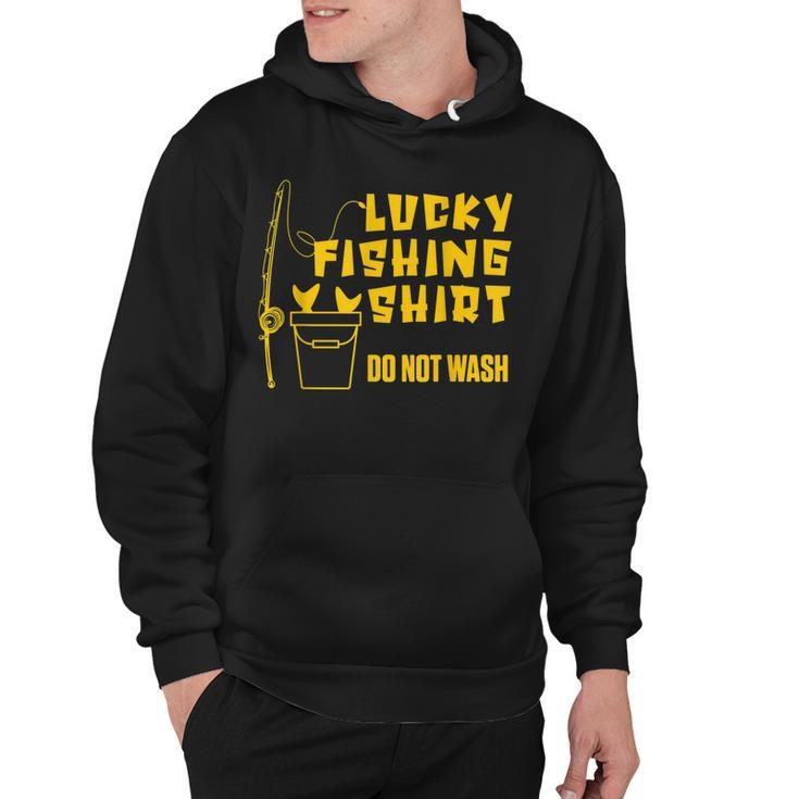 Lucky Fishing Fisher Do Not Wash Luck Fishing Rod Hook Hoodie