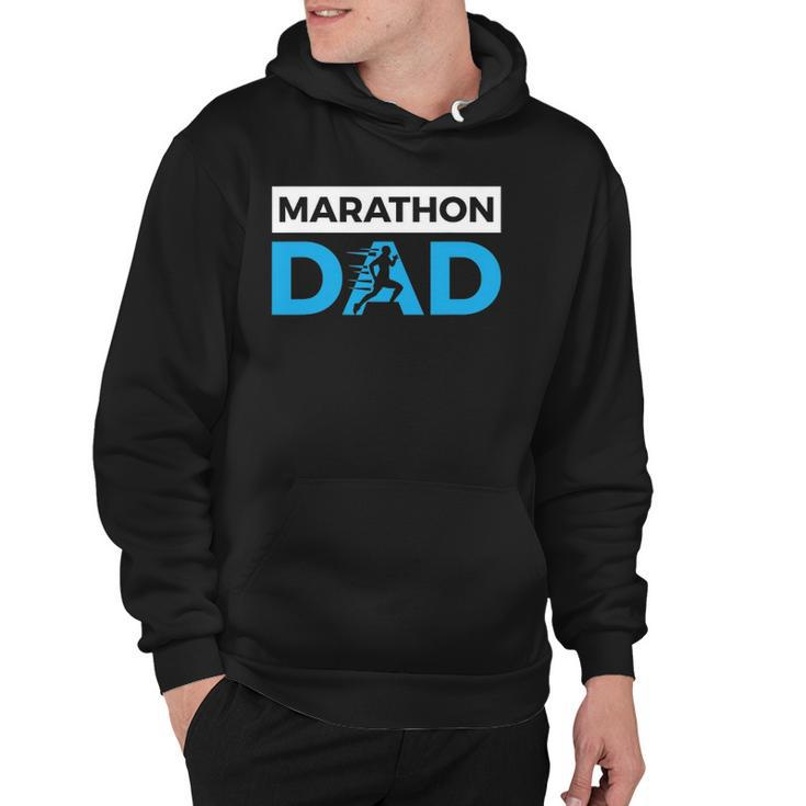 Marathon Dad Funny Sport Running Fathers Day Gift Hoodie