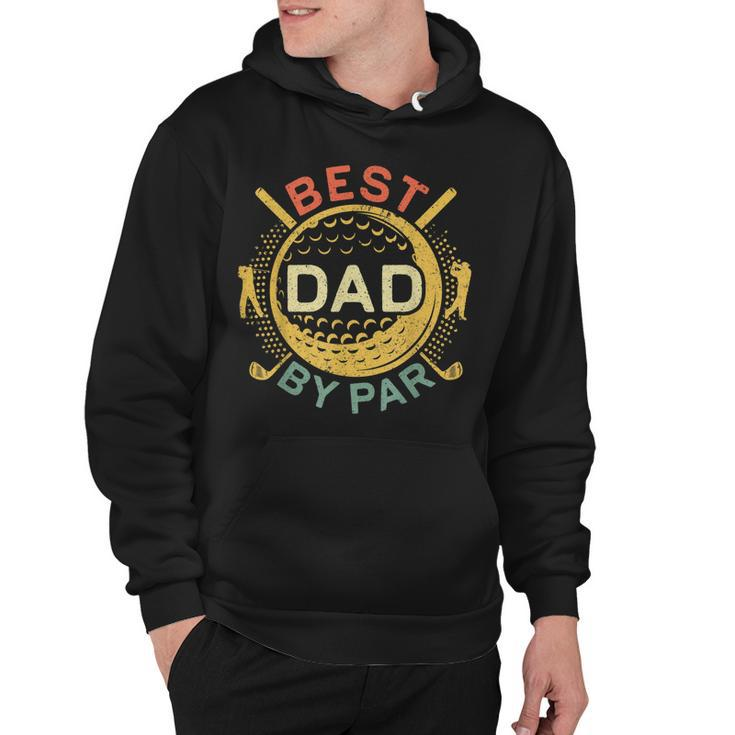 Mens Best Dad By Par  Golf Lover Fathers Day   Hoodie