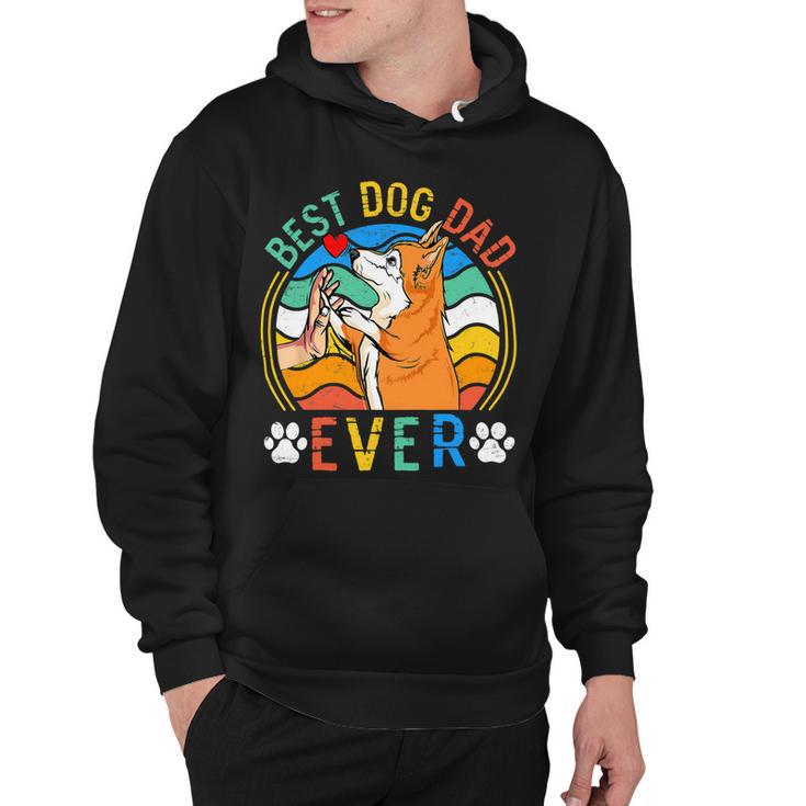 Mens Corgi Best Dog Dad Ever Gifts Dog Lover V3 Hoodie