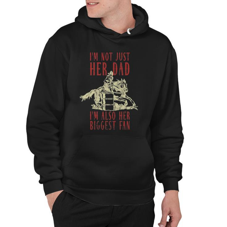 Mens Dad Father Barrel Racing Racer Horse Riding Rodeo Cowgirl Hoodie