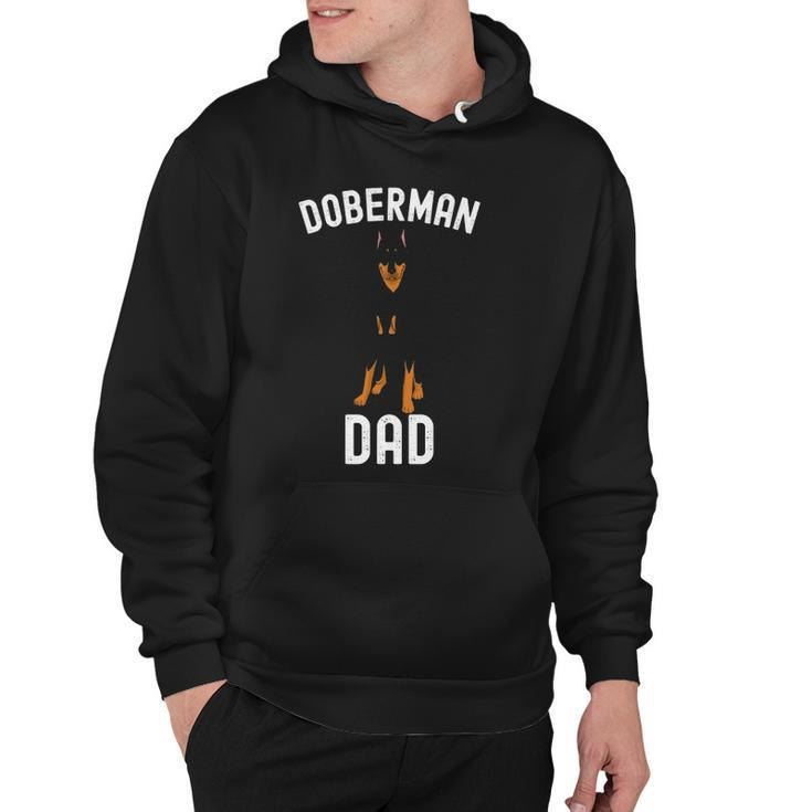 Mens Doberman Dad Fathers Day Men Doberman Lover Owner Funny Dog Hoodie