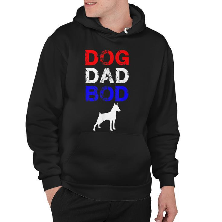Mens Dog Dad Bod Doberman 4Th Of July Mens Gift  Hoodie