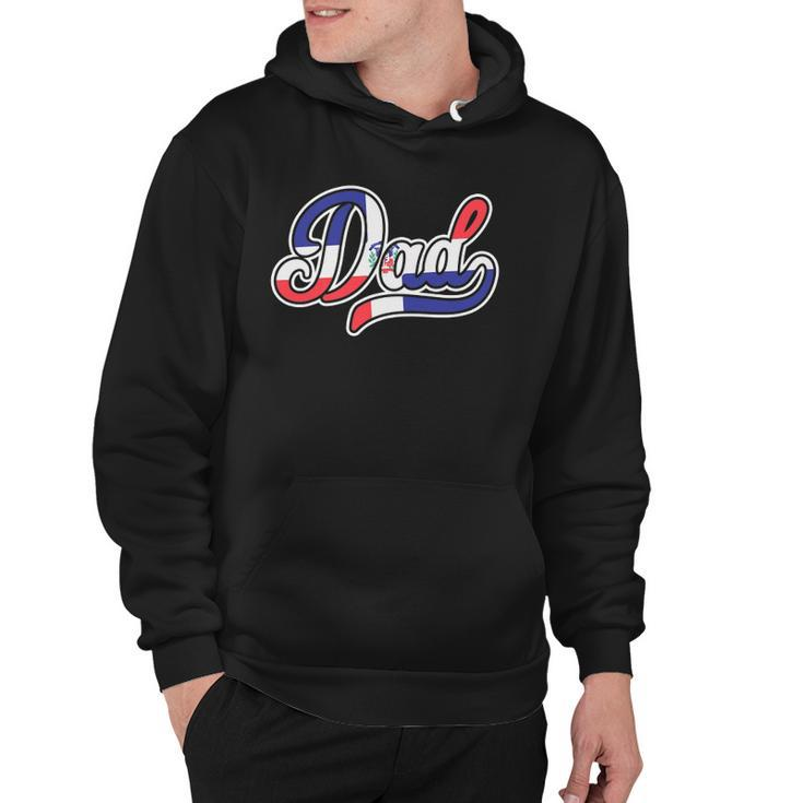 Mens Fathers Day Gift For Dominican Dad Dominican Republic Flag Hoodie