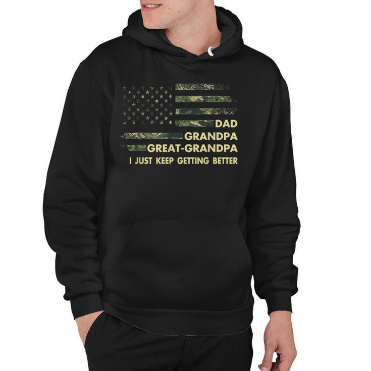 Mens Fathers Day Gift From Grandkids Dad Grandpa Great Grandpa  Hoodie