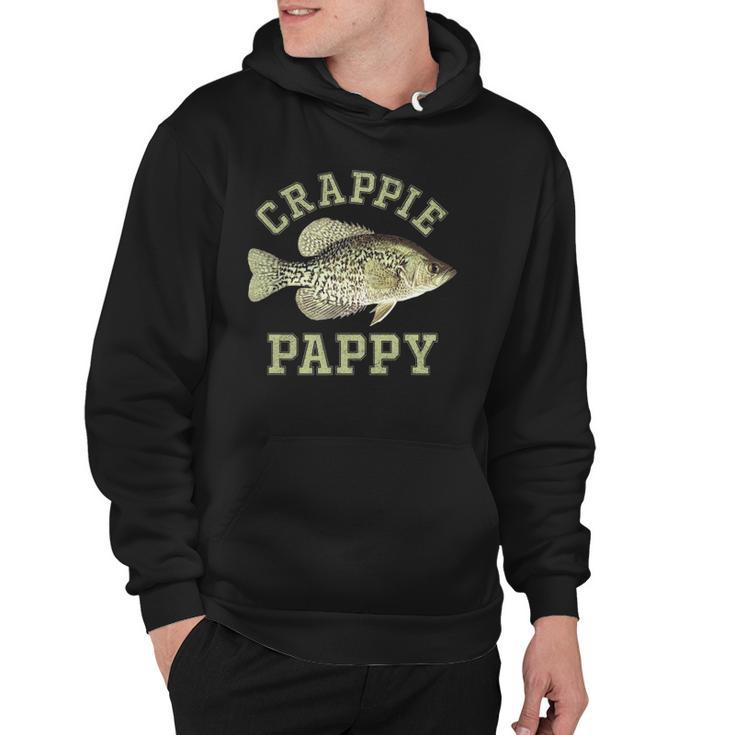 Mens Funny Ice Fishing Gift Crappie Pappy Hoodie