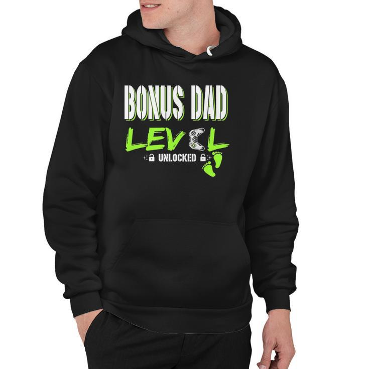 Mens Gaming Bonus Dad Level Unlocked Gamer Leveled Up Fathers Hoodie