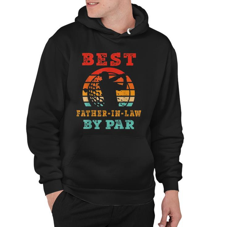 Mens Gift For Fathers Day Tee - Best Father-In-Law By Par Golfing Hoodie