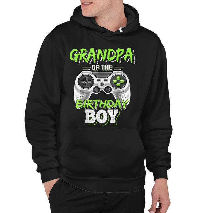 Mens Grandpa Of The Birthday Boy Matching Video Game  Hoodie