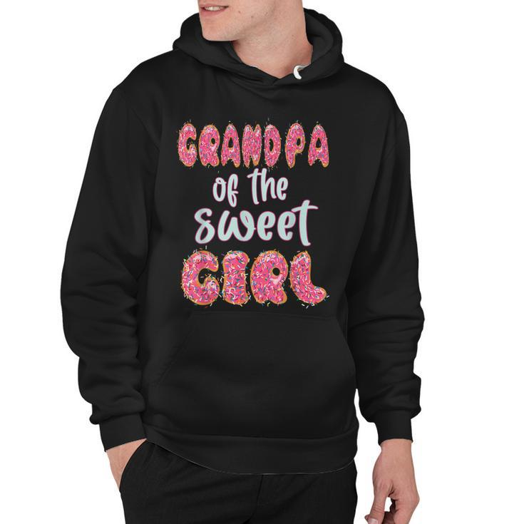 Mens Grandpa Of The Sweet Girl Donut Birthday Party Outfit Family  Hoodie