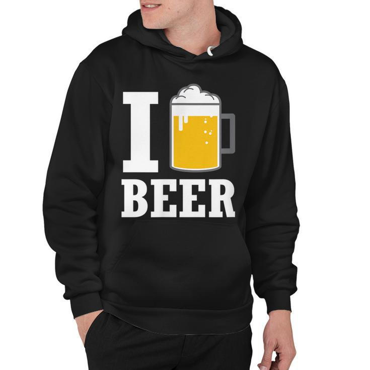 Mens I Love Beer Drinking Oktoberfest Lager Ale Party Gift  Hoodie