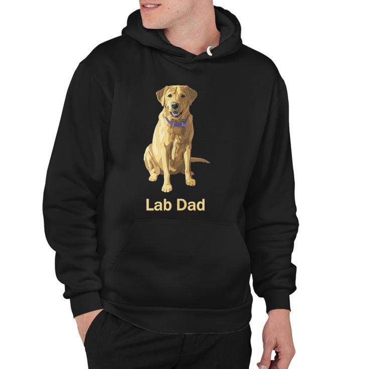 Mens Lab Dad Yellow Labrador Retriever Dog Lovers Gift  Hoodie