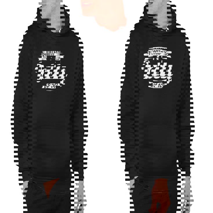 Mens Promote Daddy Est 2022 Funny Dad Est 2022 First Fathers Day Hoodie