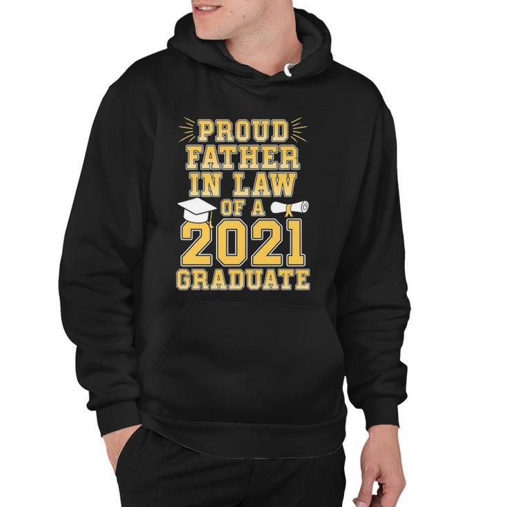 Mens Proud Father In Law Of A 2021 Graduate School Graduation Hoodie