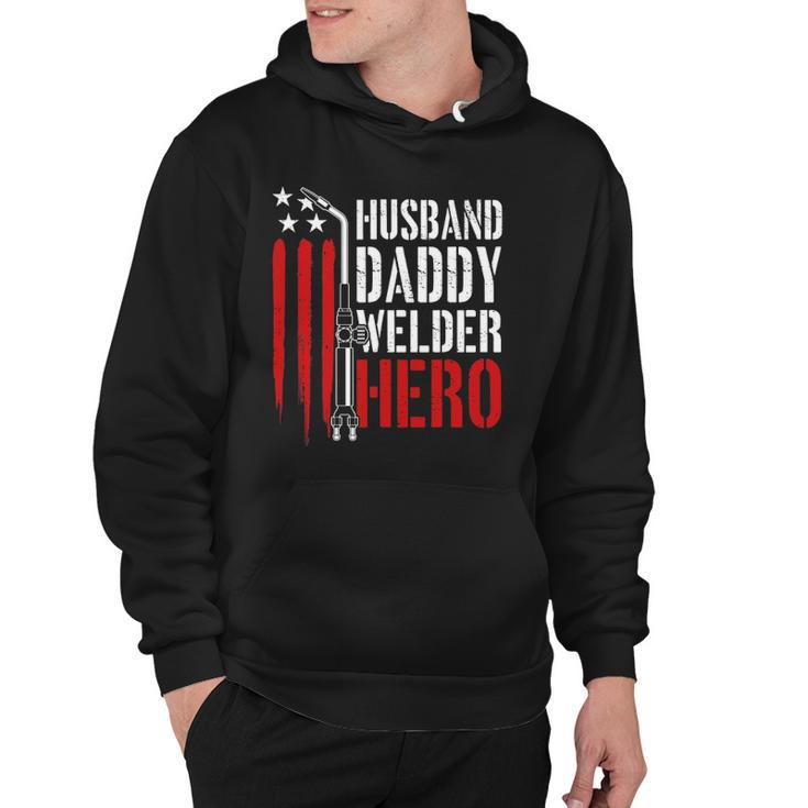 Mens Proud Welding Husband Daddy Welder Hero Weld Fathers Day Hoodie