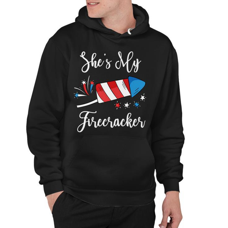 Mens Shes My Firecracker  Funny 4Th Of July  For Men   Hoodie