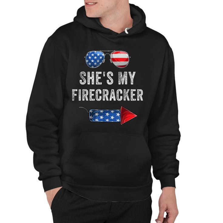 Mens Shes My Firecracker His And Hers 4Th July Matching Couples  Hoodie