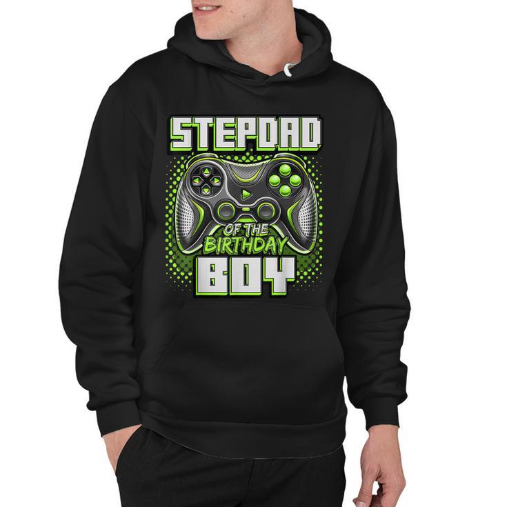 Mens Stepdad Of The Birthday Boy Matching Family Video Game Party  V2 Hoodie