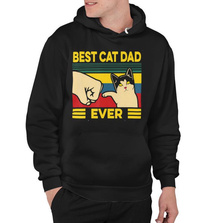 Mens Vintage Best Cat Dad Ever Bump Fit 240 Shirt Hoodie