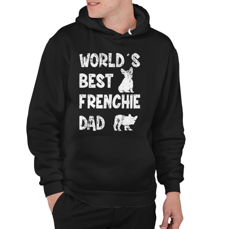 Mens Worlds Best Frenchie Dad French Bulldog Dog Lover Hoodie