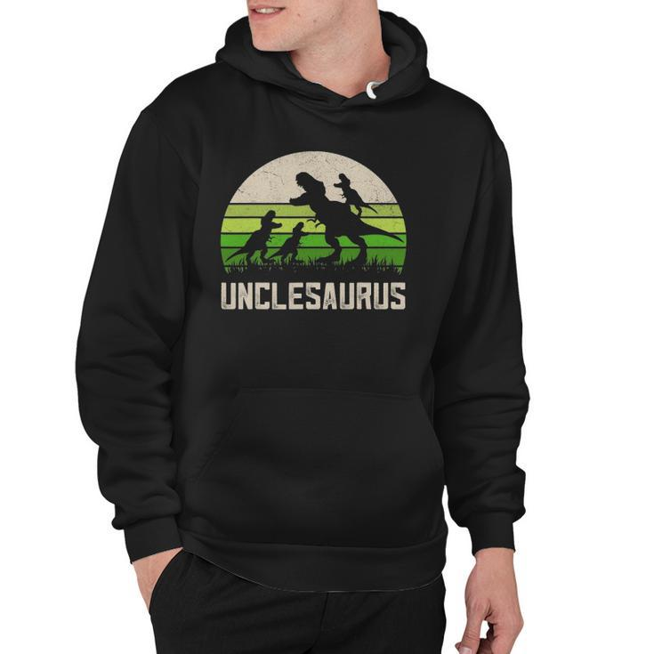 Mensrex Uncle Apparel Unclesaurus 3 Kids Dinosaur Hoodie