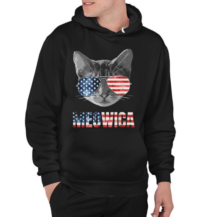 Meowica Funny Cat Patriotic Usa Shirt American Flag  544 Trending Shirt Hoodie