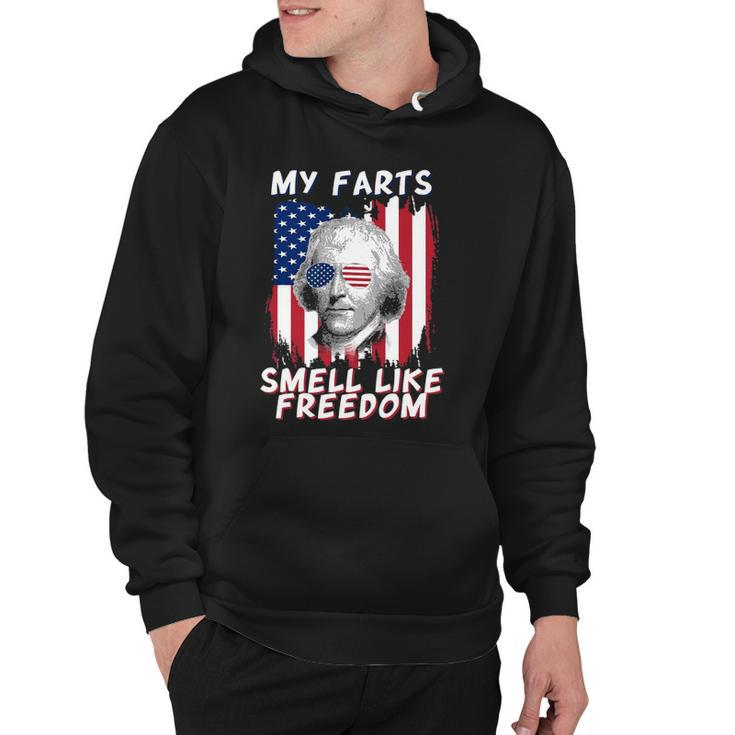 My Farts Smell Like Freedom Jefferson  4Th July Flag Hoodie