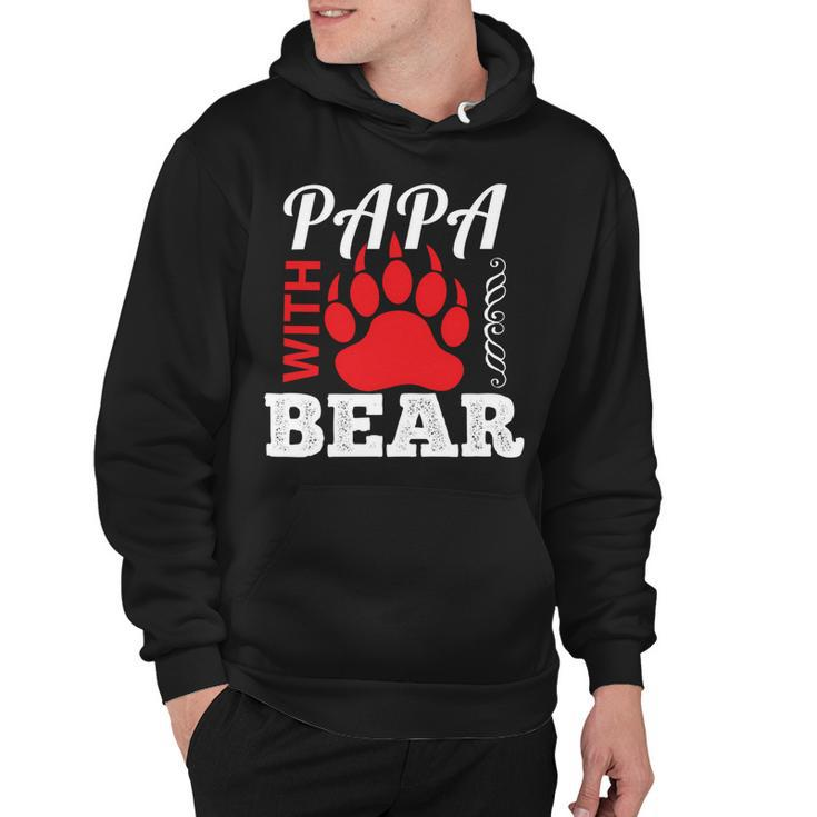 Papa With Bear Fathers Day T-Shirt Hoodie