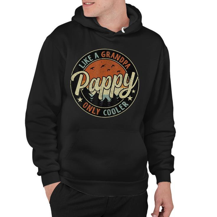 Pappy Like A Grandpa Only Cooler Vintage Retro Fathers Day  Hoodie