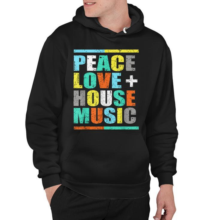 Peace Love House Music Hoodie