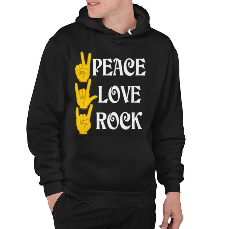 Peace Love Rock  V3 Hoodie