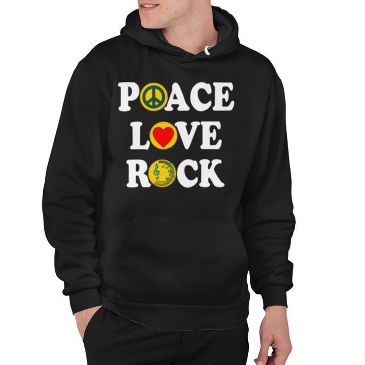 Peace Love Rock V4 Hoodie