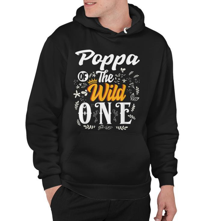 Poppa Of The Wild One 1St Birthday Party First Thing Men  Hoodie