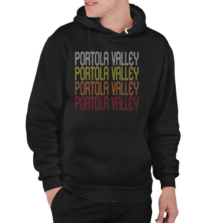Portola Valley Ca Vintage Style California Hoodie