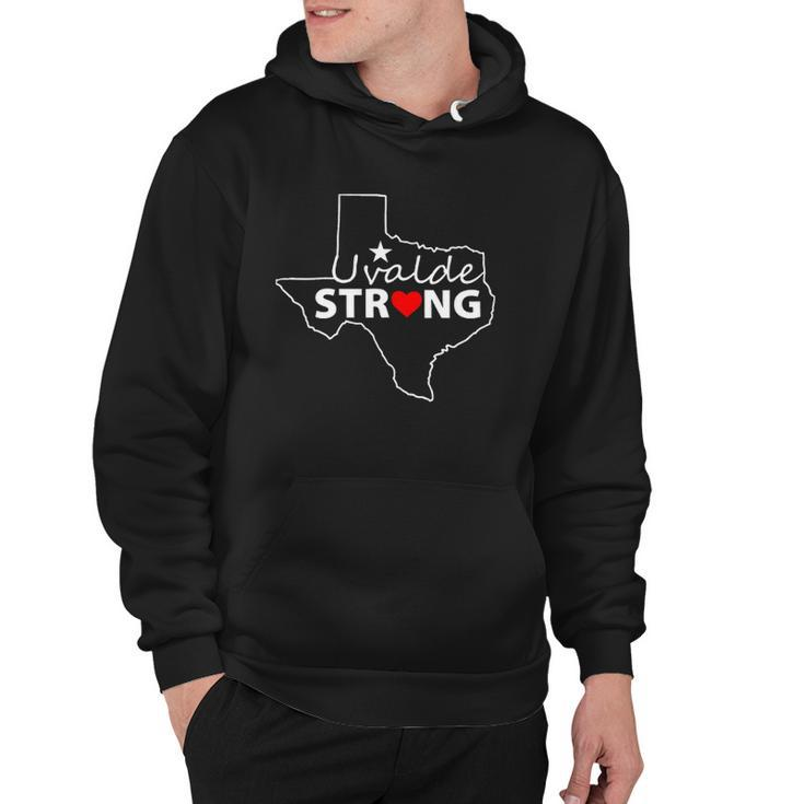 Pray For Uvalde Texas Uvalde Strong Texas Map Hoodie