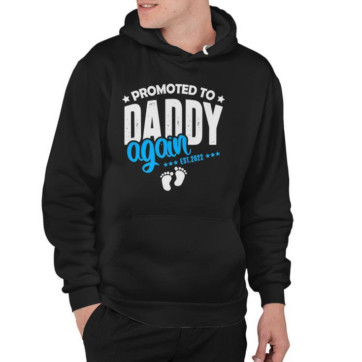 Promoted To Daddy Again 2022 Its A Boy Baby Announcement Hoodie