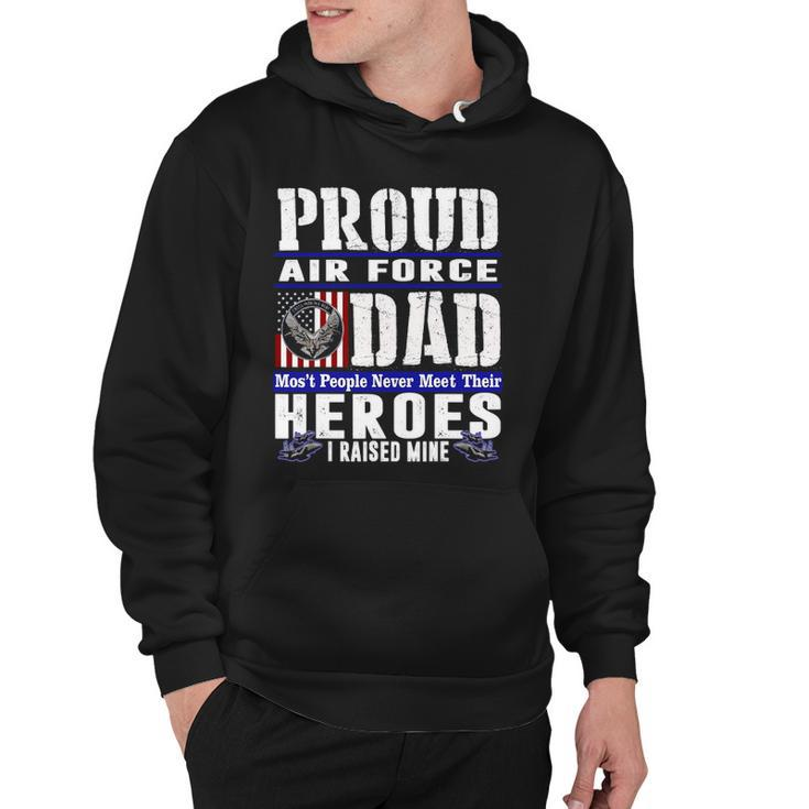 Proud Air Force Dad US Air Force Veteran Military Pride Hoodie