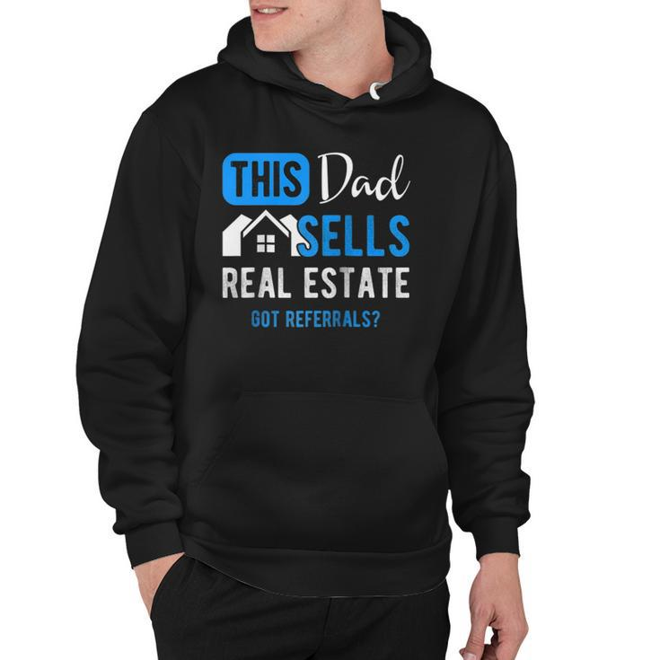 Real Estate Agent Men Dad Funny Realtor Gift Raglan Baseball Hoodie