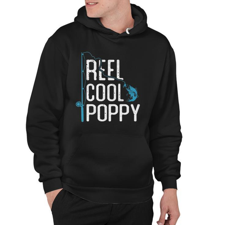 Reel Cool Poppy Fishing Fathers Day Gift Fisherman Poppy Hoodie