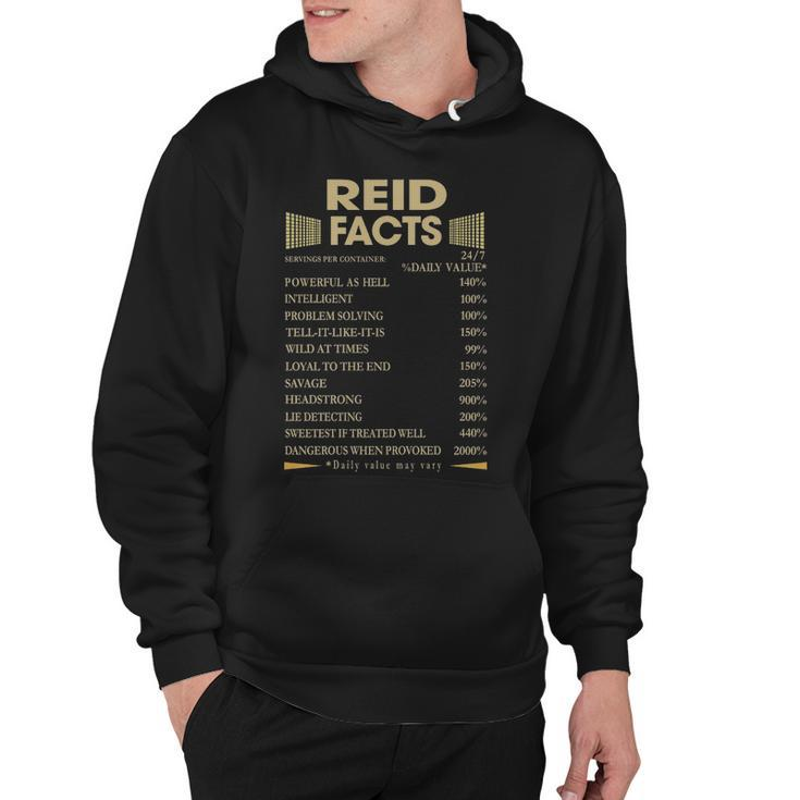 Reid Name Gift   Reid Facts Hoodie