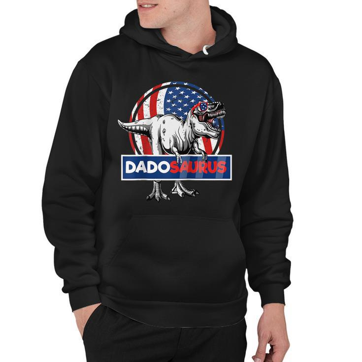 Retro Patriotic Dinosaur T Rex Dad Fathers Day 4Th Of July  Hoodie