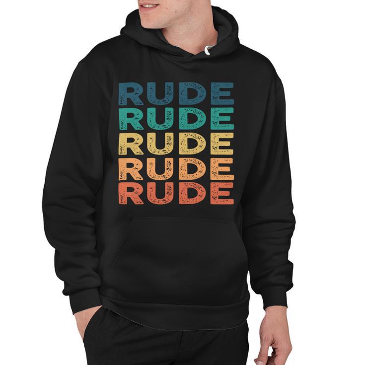 Rude Name Shirt Rude Family Name V4 Hoodie